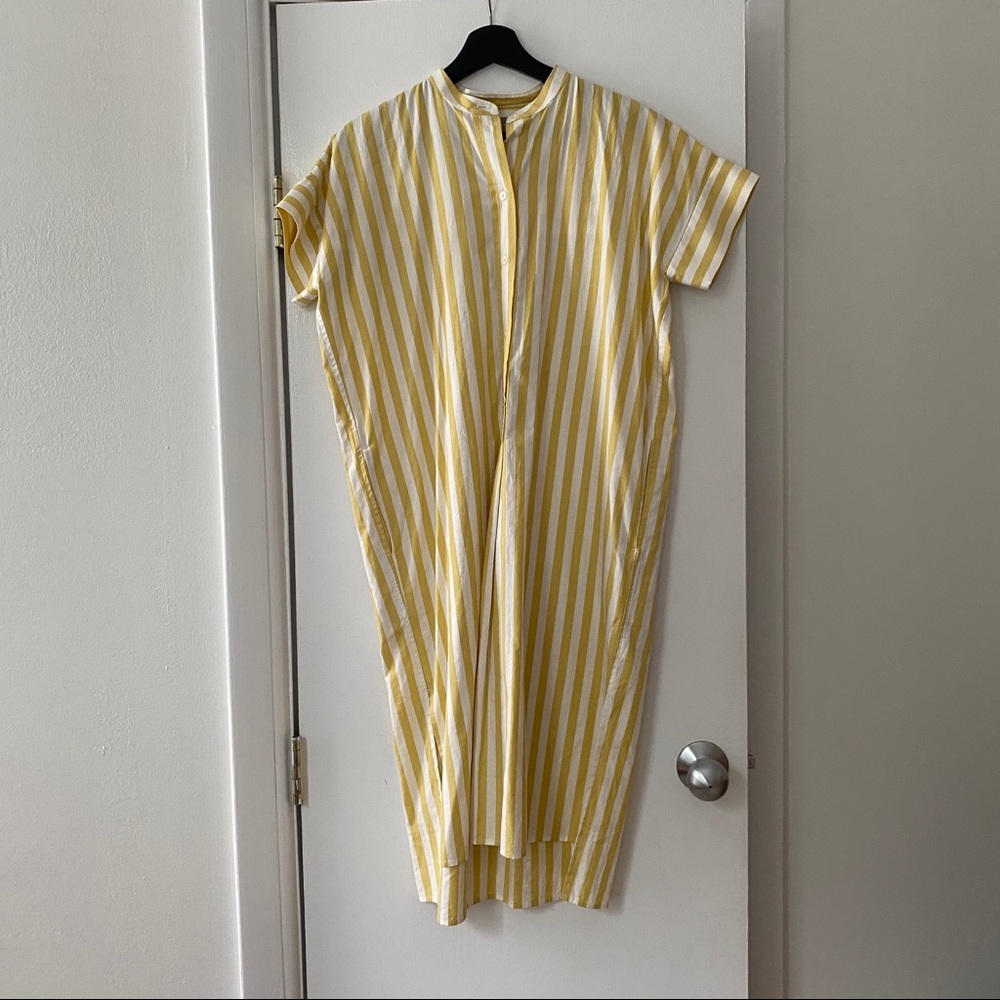 The Cotton Popover Midi Shirt Dress